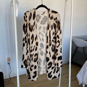 Cheetah Print Lightweight Fall Sweater